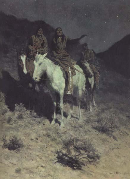 Frederic Remington Indian Scouts at Evening (mk43)